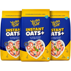 Deals, Discounts & Offers on Food and Health - Yogabar Instant 100% Natural Gluten Free Rolled Oats Pouch(3 x 1 kg)