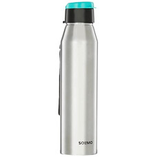 Deals and Offers on - Amazon Brand - Solimo Stainless Steel Fridge Bottle 650ML Deals, Discounts & Offers on - Amazon Brand - Solimo Stainless Steel Fridge Bottle 650ML