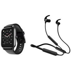 Deals, Discounts & Offers on  - boAt Xtend Pro with Advanced Dedicated Bluetooth Calling Chip, Dial Pad & Rockerz 255 Pro+ in-Ear Bluetooth Neckband with Upto 40 Hours Playback, ASAP Charge, IPX7, Dual Pairing, BT v5.0, with Mic