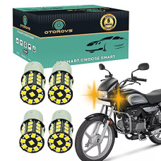 Deals, Discounts & Offers on  - OTOROYS 6 MONTHS WARRANTY 360 Reflecting LED Indicator Bulbs Set Of 4 (For Hero Splendor , Splendor Plus )
