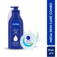 Deals and Offers on - NIVEA Nourishing Body Milk, 600ml & Soft Moisturizing Cream, 300ml(900 ml) Deals, Discounts & Offers on - NIVEA Nourishing Body Milk, 600ml & Soft Moisturizing Cream, 300ml(900 ml)