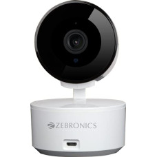 Deals, Discounts & Offers on  - ZEBRONICS Zeb-Smart CAM 102 Smart WiFi PTZ Indoor Camera with Motion Detection, Day/Night Mode, Micro SD Card Slot, 2 Way Audio,