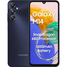 Deals, Discounts & Offers on Electronics - [For HDFC CC] ]Samsung Galaxy M14 4G (Sapphire Blue,4GB,64GB) | 50MP Triple Cam | 5000mAh Battery | Snapdragon 680 Processor | 2 Gen. OS Upgrade & 4 Year Security Update | 8GB RAM with RAM Plus | Without Charger