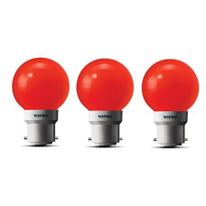 Deals and Offers on - wipro Safe Light N10006 B22 0.5-Watt LED Night Lamp (Red, Pack of 3) Deals, Discounts & Offers on - wipro Safe Light N10006 B22 0.5-Watt LED Night Lamp (Red, Pack of 3)