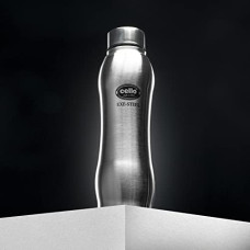 Deals and Offers on - CELLO Aqua Pro Stainless Steel Water Bottle, 1000 ml, 1 Unit, Silver Deals, Discounts & Offers on - CELLO Aqua Pro Stainless Steel Water Bottle, 1000 ml, 1 Unit, Silver