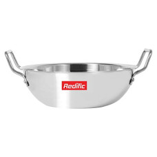 Deals, Discounts & Offers on Cookware - Redific Induction/Gas/Electric Compatible Bottom Stainless Steel 20 Gauge Heavy Kadhai/Work/Cookware/Pot Pan/Kitchen Appliances (Set of 1 Piece) (1250)