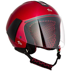 Deals, Discounts & Offers on  - Steelbird SBH-5 VIC Open Face Helmet Silver, Size: L(57-58 cm)