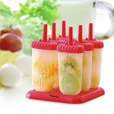 Deals and Offers on - Clazkit 6 Pcs 100% Food Grade Homemade Reusable Ice Popsicle Makers Frozen Ice Cream Moulds Tray Kulfi Candy Ice Lolly Mould Deals, Discounts & Offers on - Clazkit 6 Pcs 100% Food Grade Homemade Reusable Ice Popsicle Makers Frozen Ice Cream Moulds Tray Kulfi Candy Ice Lolly Mould