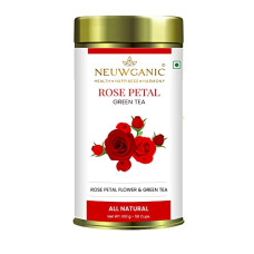 Deals and Offers on - Neuwganic Tea - Rose Petal Green Tea | 100% Rose Petal Dried and Green Tea | Herbal Tea | Rich in VIT - C and Anti-oxidants | Rose Green Tea 100g - 50 cups Deals, Discounts & Offers on - Neuwganic Tea - Rose Petal Green Tea | 100% Rose Petal Dried and Green Tea | Herbal Tea | Rich in VIT - C and Anti-oxidants | Rose Green Tea 100g - 50 cups