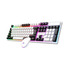 Deals and Offers on - Ant Esports KM1610 LED Keyboard and Mouse Combo, 104 Keys Rainbow Backlit Keyboard and 7 Colour RGB Mouse, White Gaming Keyboard and Mouse Combo Deals, Discounts & Offers on - Ant Esports KM1610 LED Keyboard and Mouse Combo, 104 Keys Rainbow Backlit Keyboard and 7 Colour RGB Mouse, White Gaming Keyboard and Mouse Combo