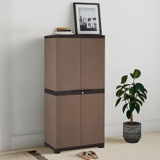 Deals, Discounts & Offers on  - Amazon Brand - Solimo Large Plastic Shoe Rack (Beige Colour) | Shoe Cabinet | Living Room