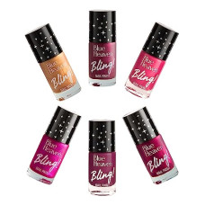 Deals, Discounts & Offers on Beauty Care - Blue Heaven Bling Nail Polish Combo Pack, Hot Glam Edition (Pack of 6) Nail Paint in matte & pearly shades, Long Lasting Chip Resistant, 48ml