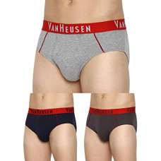 Deals, Discounts & Offers on Men - Van Heusen Men Colour Fresh Briefs - Pack of 3 - Durable Elasticized Waistband, Ultra Soft