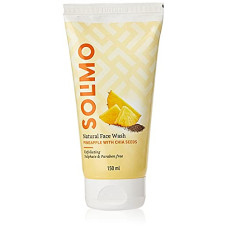 Deals and Offers on - Amazon Brand - Solimo Pineapple Face Wash with Chia Seed, 150ml Deals, Discounts & Offers on - Amazon Brand - Solimo Pineapple Face Wash with Chia Seed, 150ml