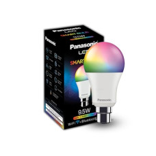 Deals and Offers on - Panasonic LED 9.5W 5CH Smart Bulb with Music Sync function Compatible with Alexa and Google Home (Wifi + Bluetooth), 16 Millions B22 Smart Bulb (Multicolor) Deals, Discounts & Offers on - Panasonic LED 9.5W 5CH Smart Bulb with Music Sync function Compatible with Alexa and Google Home (Wifi + Bluetooth), 16 Millions B22 Smart Bulb (Multicolor)