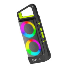 Deals, Discounts & Offers on Electronics - pTron Newly Launched Fusion Saga 20W Bluetooth Speaker with Punchy Stereo Sound, RGB Lights, Metal Grills, 8H Playtime, TWS Feature & Multi-Compatibility Modes-BT5.1/Aux/TF Card/USB (Black/Green)