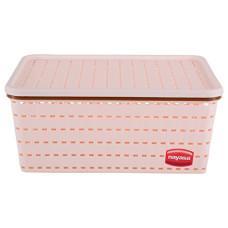 Deals and Offers on - Nayasa Plastic Basket, Peach - By AAROHI13 Deals, Discounts & Offers on - Nayasa Plastic Basket, Peach - By AAROHI13
