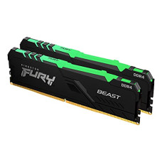 Deals and Offers on - Kingston FURY Beast RGB 16GB (2x8GB) 3600MHz DDR4 CL17 Desktop Memory Kit of 2 KF436C17BBAK2/16 Deals, Discounts & Offers on - Kingston FURY Beast RGB 16GB (2x8GB) 3600MHz DDR4 CL17 Desktop Memory Kit of 2 KF436C17BBAK2/16