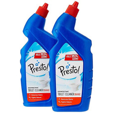 Deals, Discounts & Offers on  - Amazon Brand - Presto! Disinfectant Toilet Cleaner, Orange - 1 L (Pack of 2)|Kills 99.9% Germs