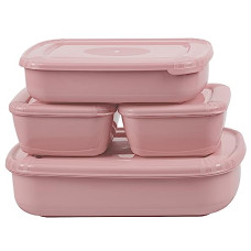 Deals and Offers on - ASIAN Plastowares Utility Star Storage Containers Set of 4, (500 Ml x 2, 800 Ml, 1800 ml) Freeze Containers (Pinnk) Deals, Discounts & Offers on - ASIAN Plastowares Utility Star Storage Containers Set of 4, (500 Ml x 2, 800 Ml, 1800 ml) Freeze Containers (Pinnk)