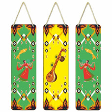 Deals, Discounts & Offers on  - CVANU Wooden Wall Art Hanging Music Instrument Printed on Hanger