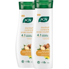 Deals and Offers on - Joy Natural Actives Dandruff Control and Scalp Nourish 4 in 1 Multi Action Conditioning Shampoo | With Lemon and Tea Tree Oils, Argan, Ginger | Anti-Dandruff Conditioning Shampoo Pack of 2 X 340ml )(680 ml) Deals, Discounts & Offers on - Joy Natural Actives Dandruff Control and Scalp Nourish 4 in 1 Multi Action Conditioning Shampoo | With Lemon and Tea Tree Oils, Argan, Ginger | Anti-Dandruff Conditioning Shampoo Pack of 2 X 340ml )(680 ml)