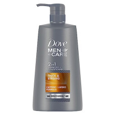 Deals, Discounts & Offers on Beauty Care - Dove Men+Care Thick & Strong 2in1 Shampoo+Conditioner, 650 ml