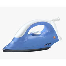 Deals, Discounts & Offers on Irons - ACTIVA Plastic Coral 900 Watts Light Weight Dry Iron Blue & White Come With 1+1 Year Warranty (Coral_Dry Iron)