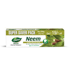 Deals and Offers on - Dabur Herb'l Neem 300g (200g + 100g) - Germ Protection Toothpaste with No added Fluoride and Parabens Deals, Discounts & Offers on - Dabur Herb'l Neem 300g (200g + 100g) - Germ Protection Toothpaste with No added Fluoride and Parabens