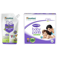 Deals and Offers on - Himalaya Total Care Baby Pants Diapers, Medium, 78 Count & Himalaya Germ Free Baby Laundry Wash 1 L Pouch, White, (7004801) Deals, Discounts & Offers on - Himalaya Total Care Baby Pants Diapers, Medium, 78 Count & Himalaya Germ Free Baby Laundry Wash 1 L Pouch, White, (7004801)