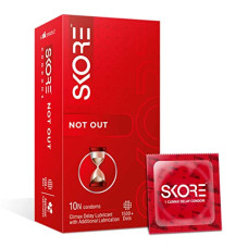 Deals, Discounts & Offers on Sexual Welness - Skore Notout | Climax Delay Condoms | 1500+ Dots | Coloured | - 10 Pieces | Pack of 1