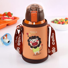 Deals and Offers on - CELLO Kido Hot & Cold Stainless Steel Kids Water Bottle, 500ml, Orange Deals, Discounts & Offers on - CELLO Kido Hot & Cold Stainless Steel Kids Water Bottle, 500ml, Orange