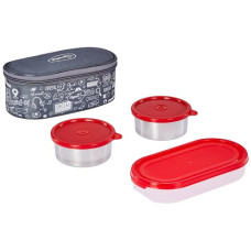 Deals and Offers on - Pigeon Lunch Box Fresh Meal Stainless Steel Insulated Tiffin Box | Executive, School, Travelling| Pack of 3 - Grey (2 Year Warranty) Deals, Discounts & Offers on - Pigeon Lunch Box Fresh Meal Stainless Steel Insulated Tiffin Box | Executive, School, Travelling| Pack of 3 - Grey (2 Year Warranty)
