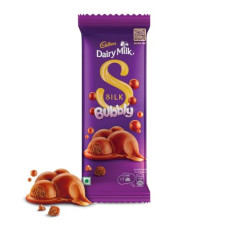 Deals, Discounts & Offers on  - Cadbury Dairy Milk Silk Bubbly Chocolate Bar, 120 g