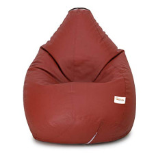 Deals, Discounts & Offers on Furniture - SATTVA Classy.Elegant.Stylish Classic Bean Bag Filled with Beans XXXL Size - Tan, brown (EVSXXXL_TAN), Faux Leather