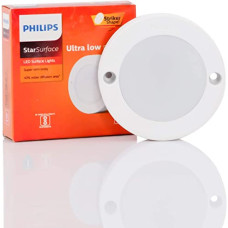 Deals, Discounts & Offers on  - Philips 3W StarSurface Striker Cabinet Cool White Flush Mount Ceiling Lamp (Pack of 1)