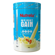 Deals and Offers on - Nutrela Weight Gainer - 500g (Pack of 2) | 20g Protein, 66.8 Carbs & 3834gm Calories | Ideal Deals, Discounts & Offers on - Nutrela Weight Gainer - 500g (Pack of 2) | 20g Protein, 66.8 Carbs & 3834gm Calories | Ideal