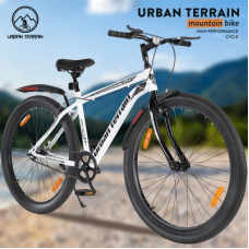 Deals, Discounts & Offers on Auto & Sports - Urban Terrain Galaxy High Performance Mountain Cycles For Men With Complete Accessories MTB 27.5 T Hybrid Cycle/City Bike(Single Speed, White)
