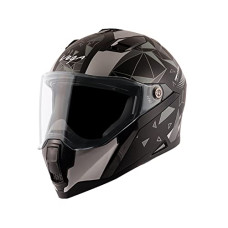 Deals and Offers on - Vega Storm Drift Dull Black Silver Helmet-L Deals, Discounts & Offers on - Vega Storm Drift Dull Black Silver Helmet-L