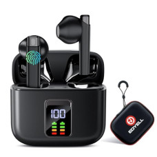 Deals, Discounts & Offers on Headphones - EDYELL Earbuds Bluetooth Wireless: V1 Half in Ear Headphone, 13mm Driver, 48 Hours Playtime, with ENC, Bluetooth 5.3 Low Latency, Type-C Fast Charging, HD Stereo Sound Music/Travelling/Calling