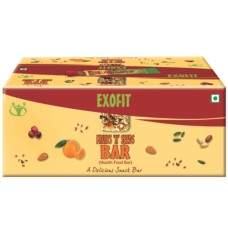 Deals, Discounts & Offers on  - Exofit Fruits 'N' Seeds Bar -35g (Pack of 6 Bars) Ready to Eat Snack Bar - Zero Cholesterol, High Fiber, No Trans Fat, Orange - 210Gm