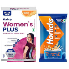 Deals and Offers on - Horlicks Women's Plus Caramel Refill 750g & Horlicks Classic Malt Standard 400/450gm Pouch (weight may vary) Deals, Discounts & Offers on - Horlicks Women's Plus Caramel Refill 750g & Horlicks Classic Malt Standard 400/450gm Pouch (weight may vary)