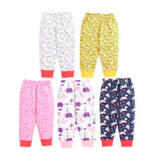 Deals, Discounts & Offers on  - MINITATU Girl Cotton Pajama Pack of 5 Multi Colour 5 Years-6 Years