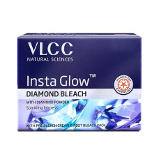 Deals, Discounts & Offers on  - VLCC Insta Glow Diamond Bleach - 60g -Sparkling brightness & purification with Colloidal Diamond.