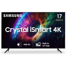 Deals, Discounts & Offers on Entertainment - [Use SBI Bank Credit/Debit Card] SAMSUNG Crystal 4K iSmart Series 138 cm (55 inch) Ultra HD (4K) LED Smart Tizen TV 2023 Edition(UA55CUE60AKLXL)