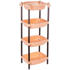 Deals, Discounts & Offers on  - Amazon Brand - Solimo Four-Tier Multipurpose Plastic Rack