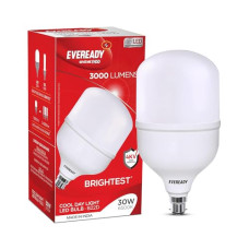 Deals, Discounts & Offers on  - Eveready 30W Led Hammer Bulb | High Cri & High Efficiency | Energy Efficient | With 8 Hours Battery Backup | Long Life & Low Maintenance | 4Kv Surge Protection | Cool Day Light (6500K), B22
