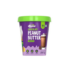 Deals, Discounts & Offers on  - ALPINO Chocolate Peanut Butter Smooth 200 G - Roasted Peanuts, Chocolate Paste, Brown Sugar & Sea Salt - 24g Protein, Gluten Free  Plant Based Peanut Butter Creamy