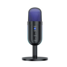Deals, Discounts & Offers on  - Amazon Basics Condenser USB Microphone with Adjustable Stand | Plug and Play | RGB Effects for Recording, Streaming, Gaming, Podcasting