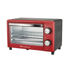 Deals, Discounts & Offers on  - Wonderchef Oven Toaster Griller (OTG) Crimson Edge - 9 Litres - with Auto-shut Off, Heat-resistant Tempered Glass, Multi-stage Heat Selection, 2 Yrs Warranty, 650W, Red | Bake Grill Roast | Easy clean